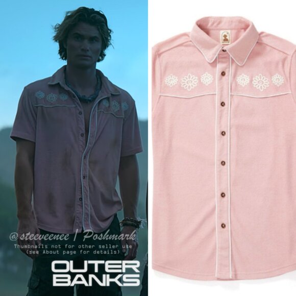 Dandy Del Mar The Gaucho Terry Cloth Shirt ASO John B Outer Banks - Picture 2 of 11